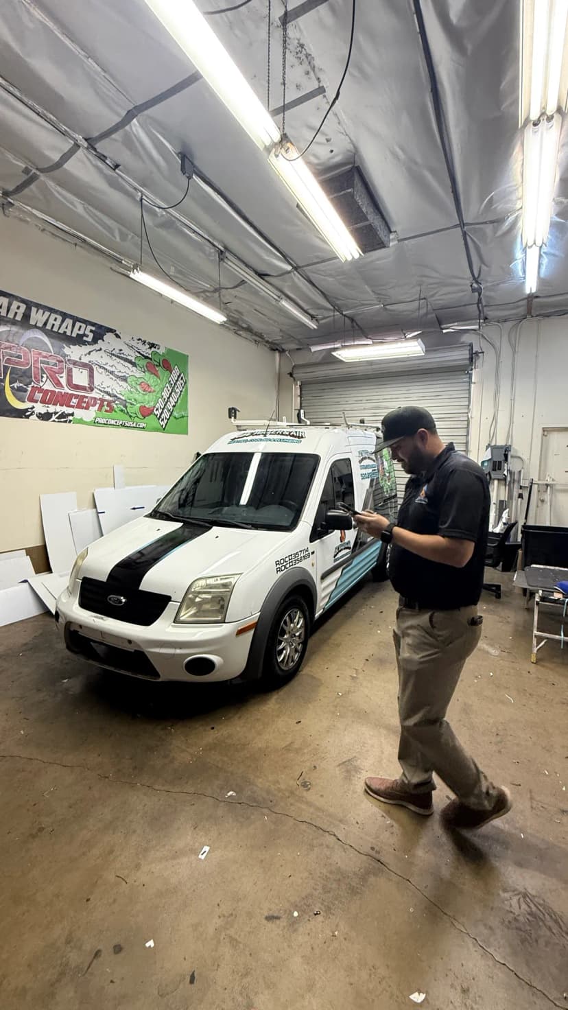ABC Water & Air service vehicle